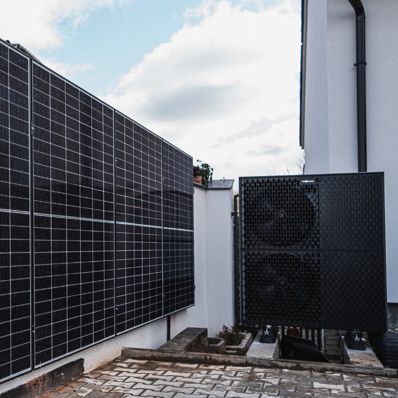 Instalace fotovoltaiky s telepným čerpadlem